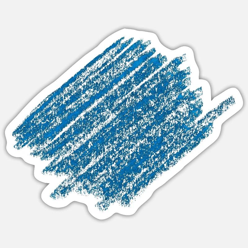 Patch Stain - Colored Pencil Hatching Sticker size S (10 x 10 cm)