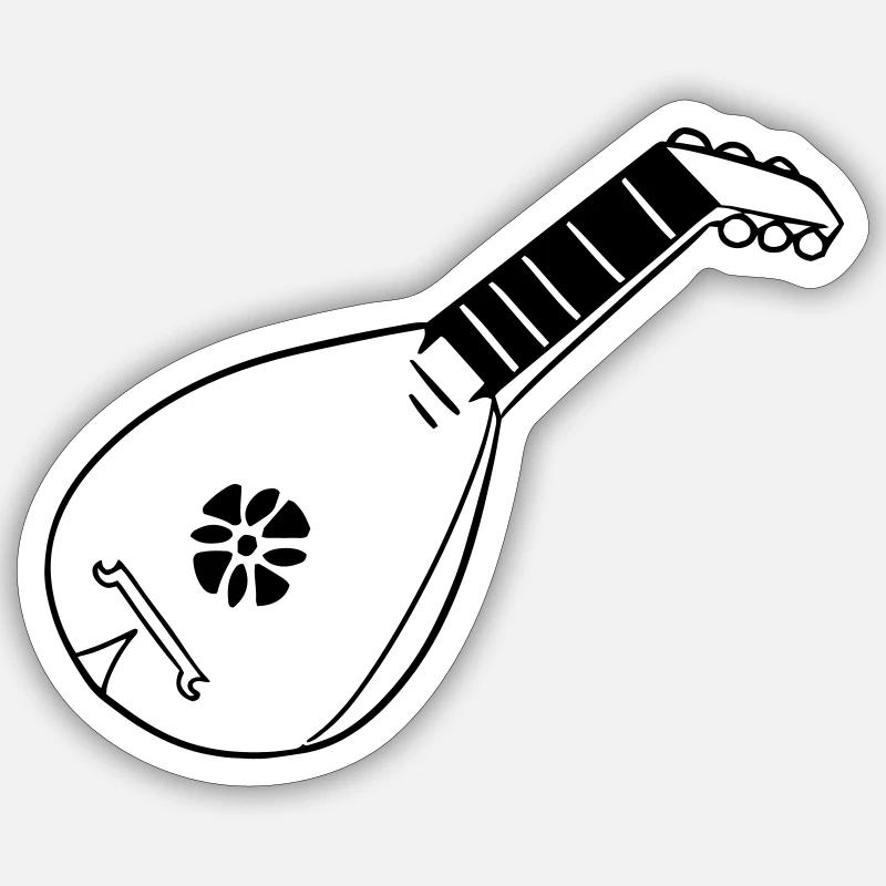 A Bards Weapon - the Lute Sticker size S (10 x 10 cm)