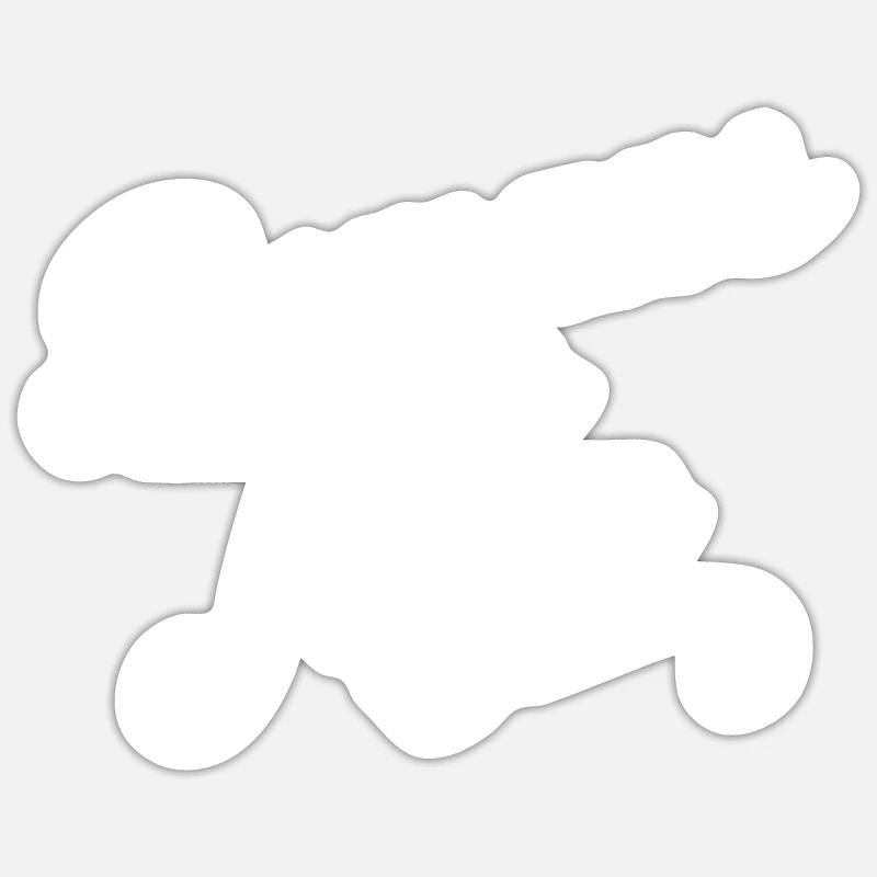 Romans-sur-Isère - Sticker taille S (10 x 10 cm) - blanc mat