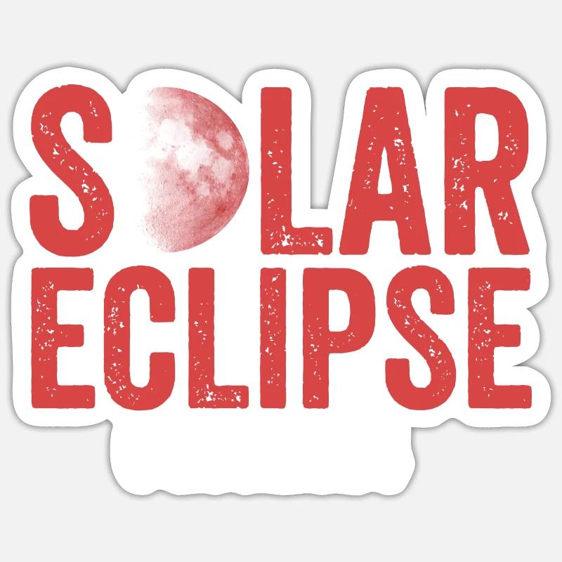 Éclipse solaire 2024 Sticker taille S (10 x 10 cm)