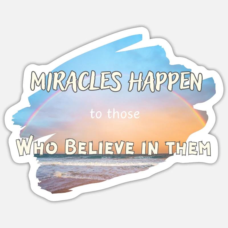 Miracles Sticker taille S (10 x 10 cm)