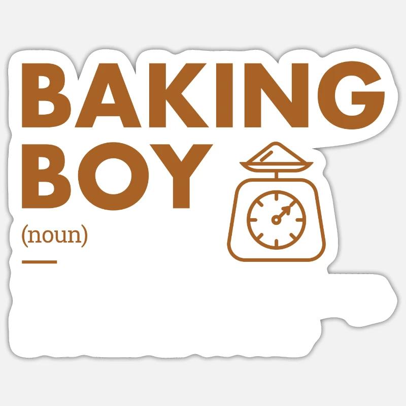 Baker Boy Definition Baking Sticker Größe S (10 x 10 cm)