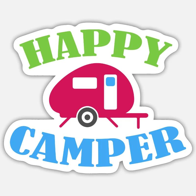 Camping Sticker size S (10 x 10 cm)