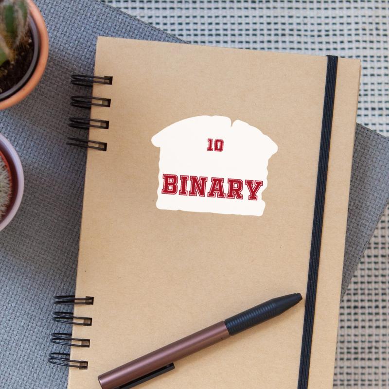 10 Arten von Menschen Codi Binary Programmer Sticker Größe S (10 x 10 cm)