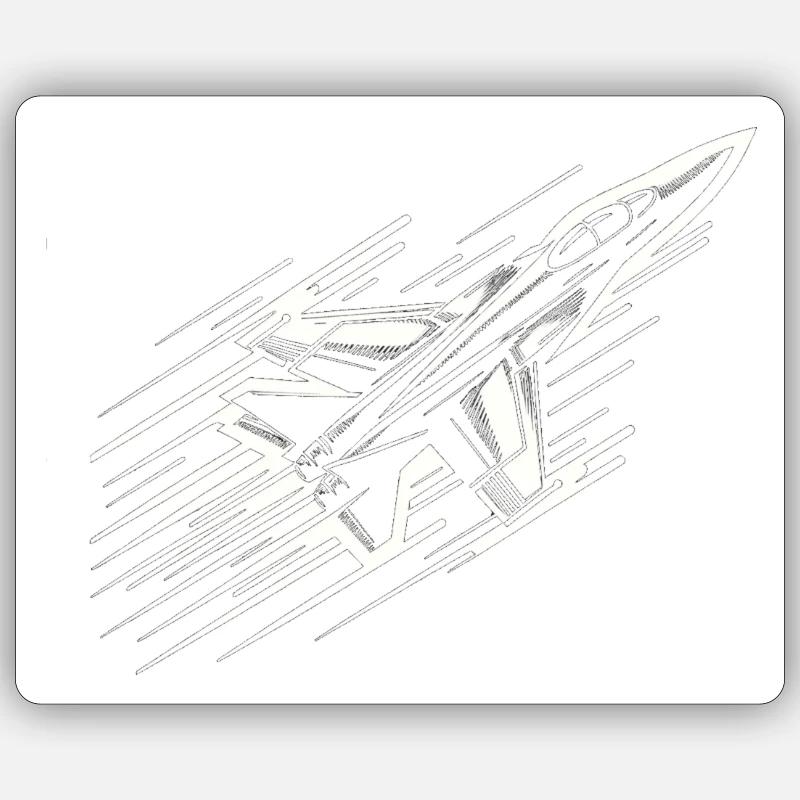 Supersonic Speed Sticker size S (10 x 10 cm)