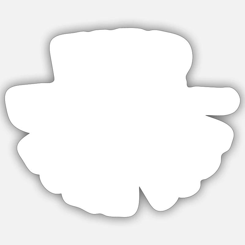 Fier d'être moi ! - Sticker taille S (10 x 10 cm) - blanc mat