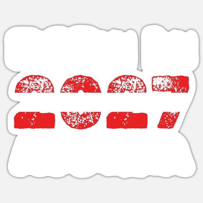 2027 - Sticker size S (10 x 10 cm) - white matte