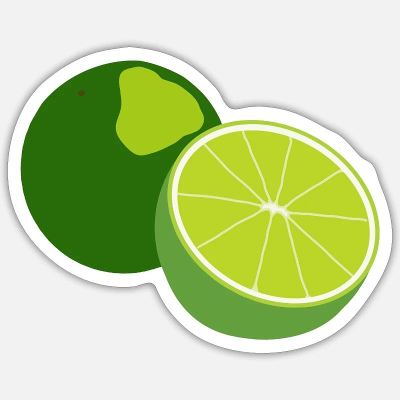 Lime Sticker size S (10 x 10 cm)