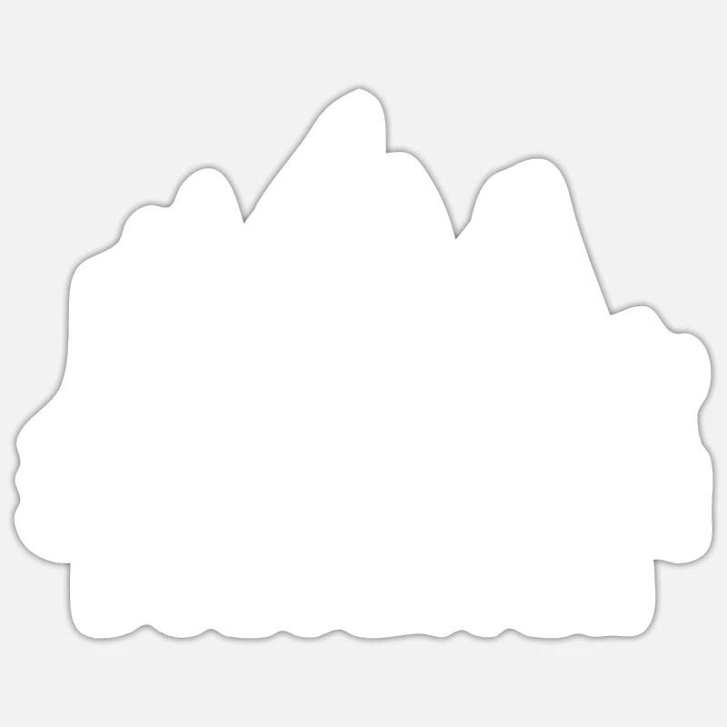 Dolomites des Trois Pics Sticker taille S (10 x 10 cm)