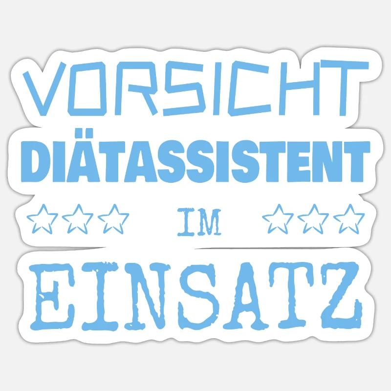 Dietitian as a vocation - Sticker size S (10 x 10 cm) - white matte
