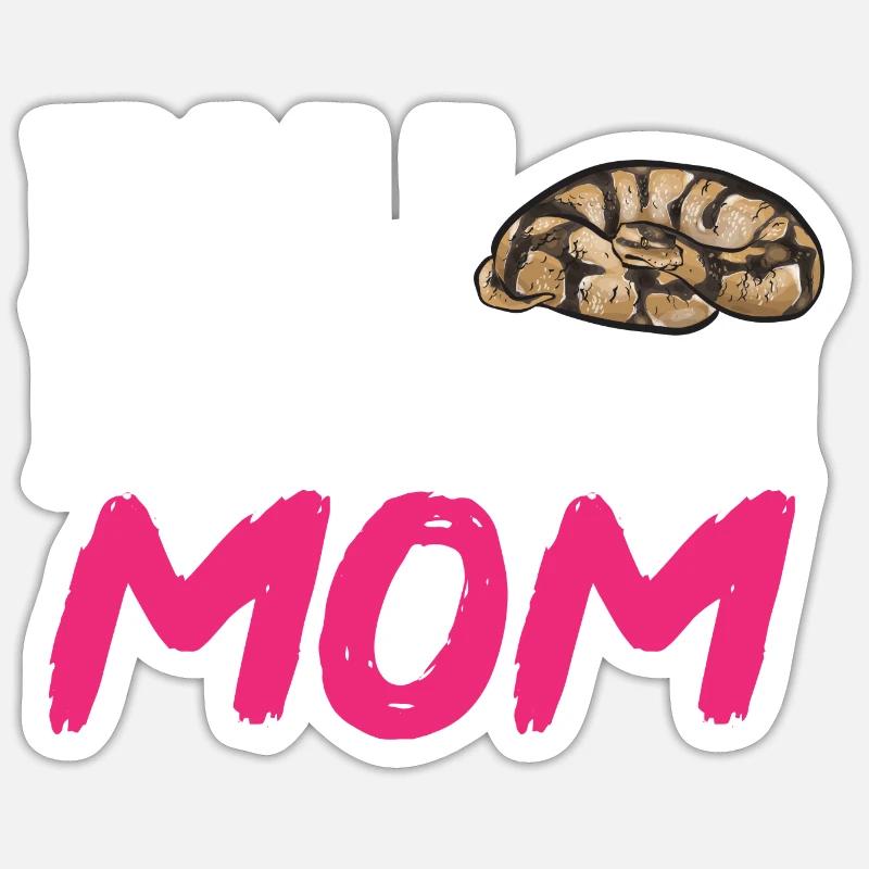 Ball Python Schlange Königspython Sticker Größe S (10 x 10 cm)