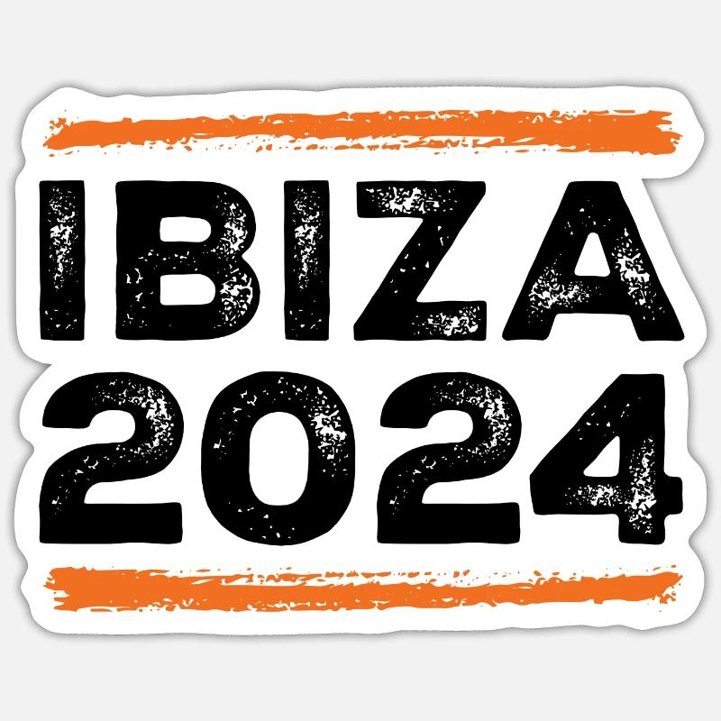Devis Ibiza 2024 Sticker taille S (10 x 10 cm)