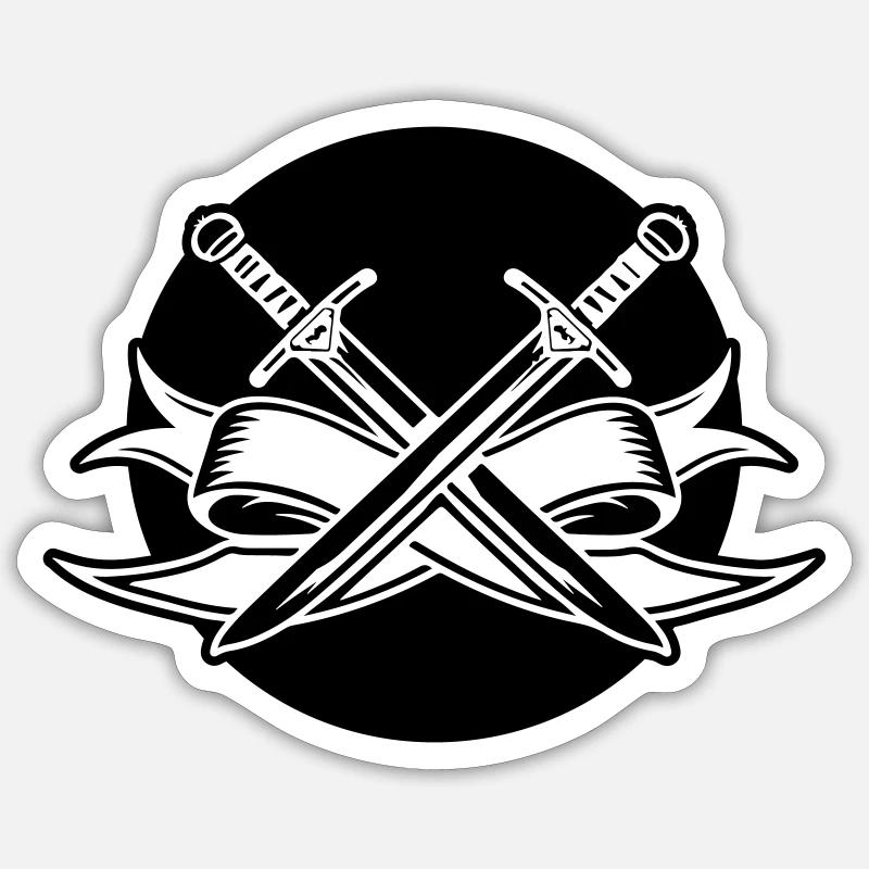Sword Symbol Sticker size S (10 x 10 cm)