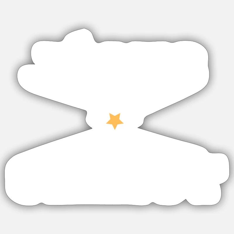 JÉSUS CHRIST - Sticker taille S (10 x 10 cm) - blanc mat