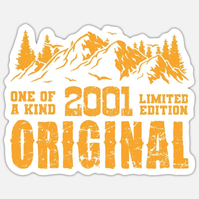 Cadeau d’anniversaire 2001 - 2001 - Sticker taille S (10 x 10 cm) - blanc mat