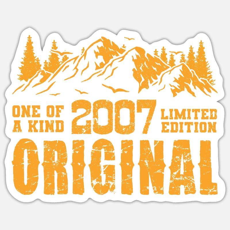 Birthday Gift 2007 - 2007 - Sticker size S (10 x 10 cm) - white matte