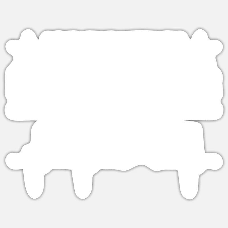 Traktor - Sticker Größe S (10 x 10 cm) - Mattweiß