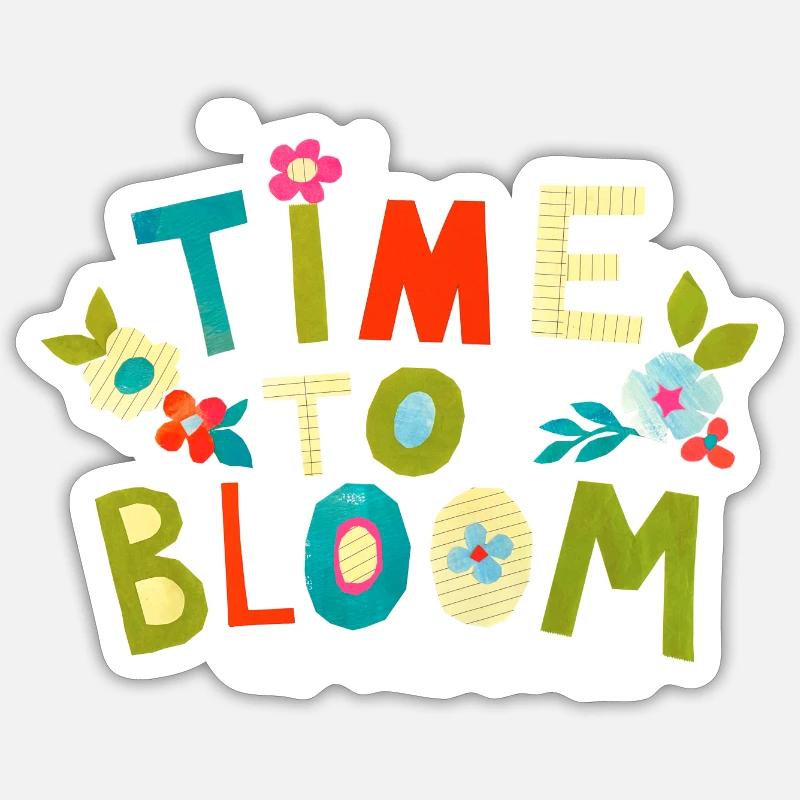 Temps de floraison Sticker taille S (10 x 10 cm)