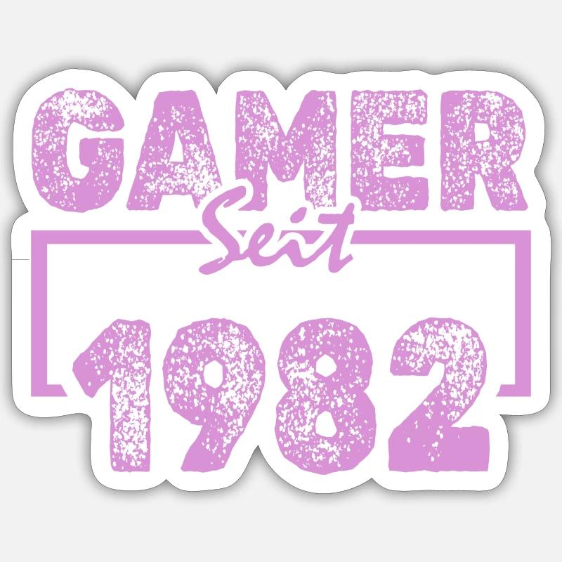 Play 1982 - Sticker size S (10 x 10 cm) - white matte
