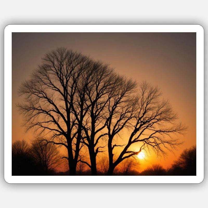 Soleil - Sticker taille S (10 x 10 cm) - blanc mat