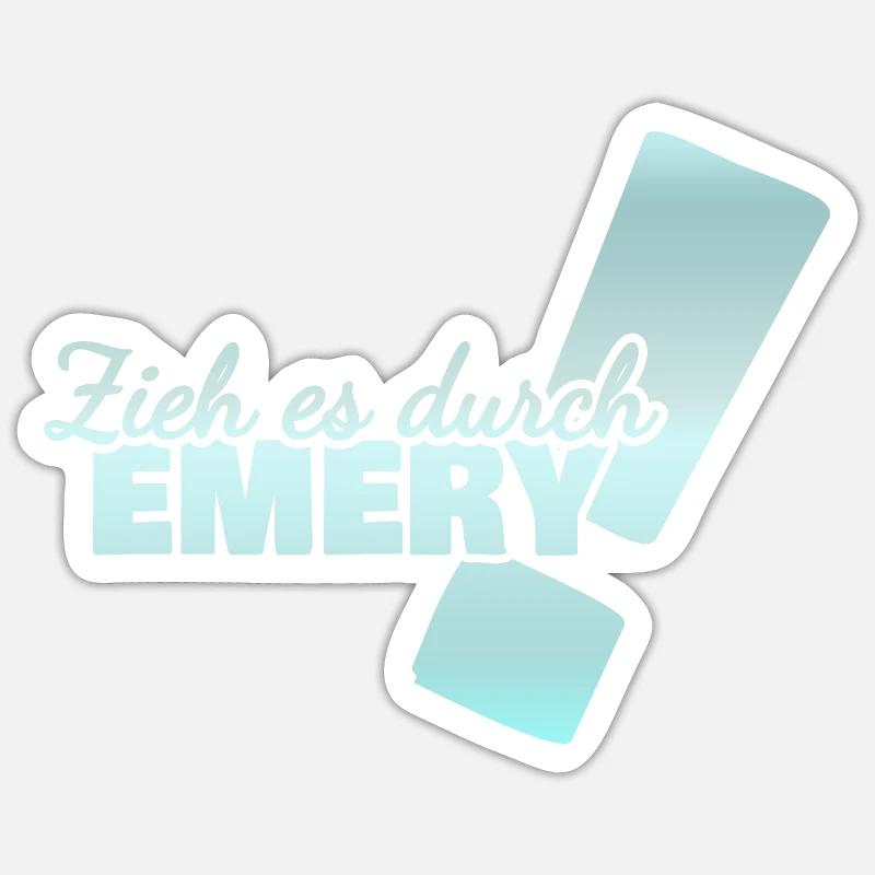 Gift for Emery - Sticker size S (10 x 10 cm) - white matte