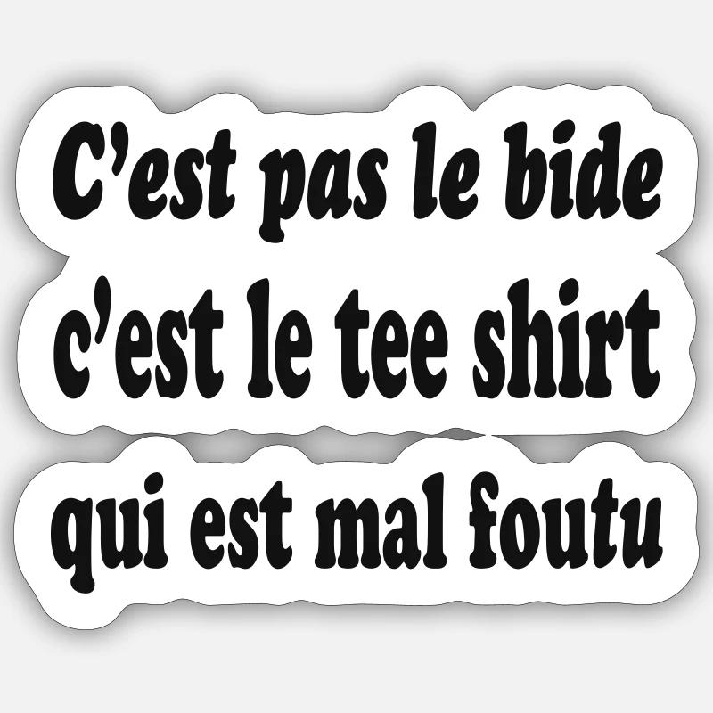 Big belly humor Sticker size S (10 x 10 cm)