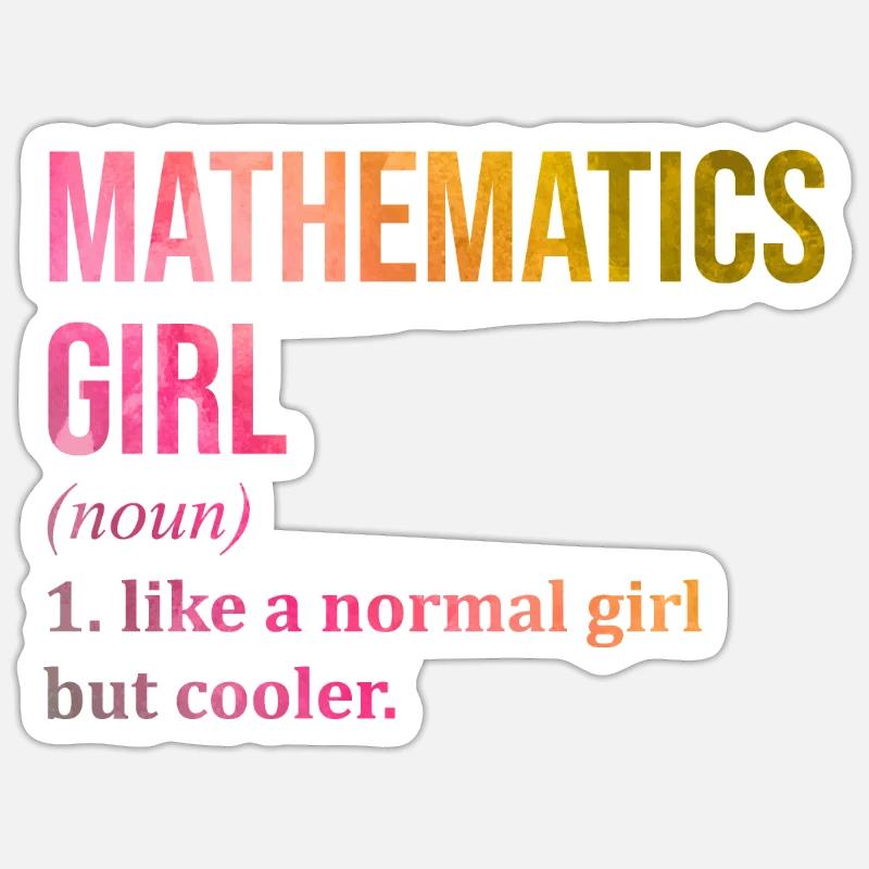 Mathematic - Sticker size S (10 x 10 cm) - white matte