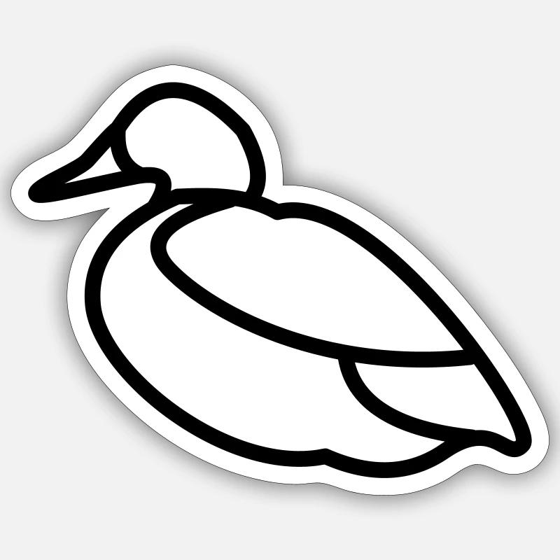 Duck Sticker size S (10 x 10 cm)