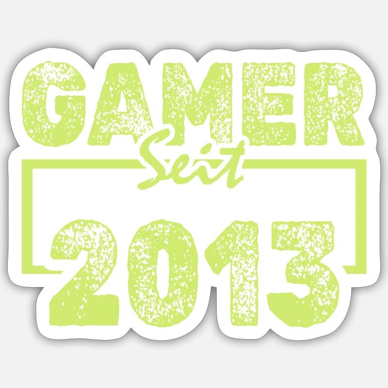 2013 - Sticker taille S (10 x 10 cm) - blanc mat