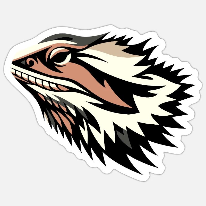 Bartagame Sticker Größe S (10 x 10 cm)
