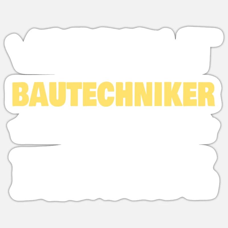 Construction technician as a vocation Sticker size S (10 x 10 cm)