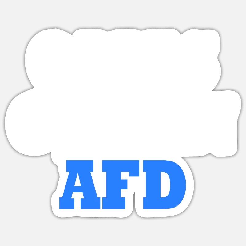 Omas gegen afd - Sticker Größe S (10 x 10 cm) - Mattweiß