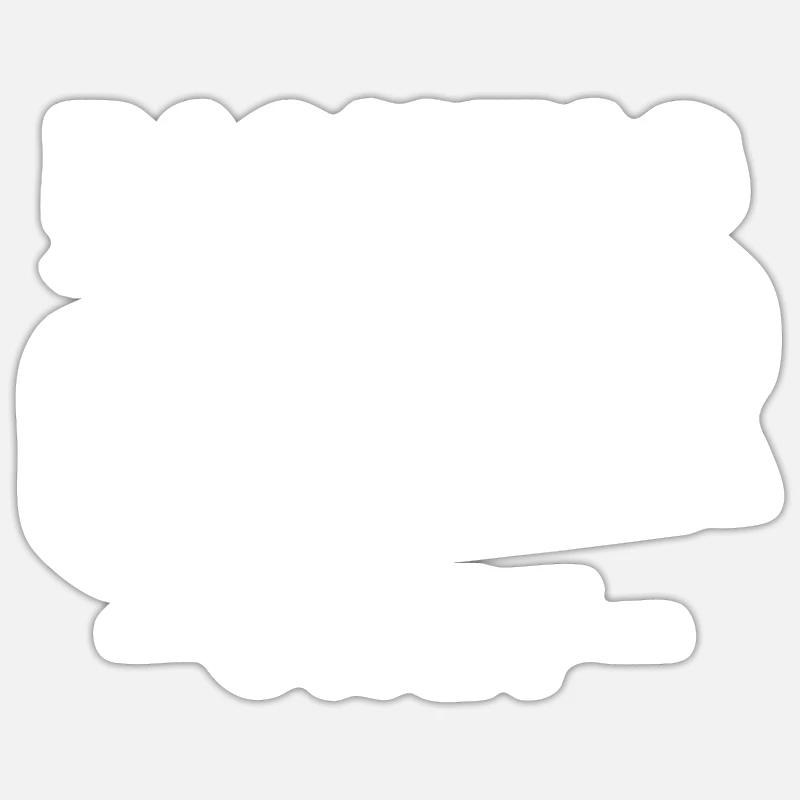 Richtig cooler Chef - Sticker Größe S (10 x 10 cm) - Mattweiß