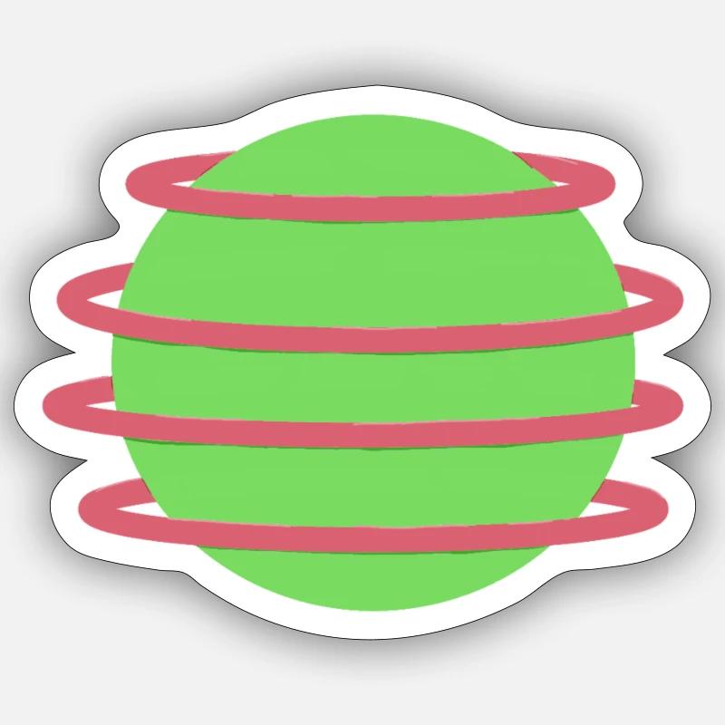 Design élégant de l’orbe Sticker taille S (10 x 10 cm)