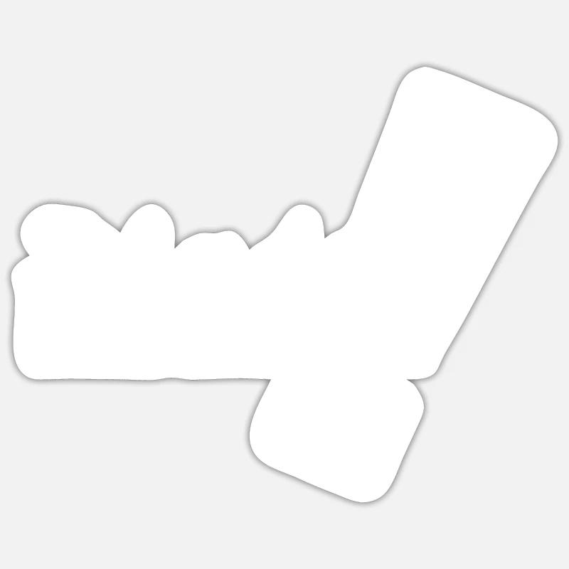 Prénom Lennya - Sticker taille S (10 x 10 cm) - blanc mat