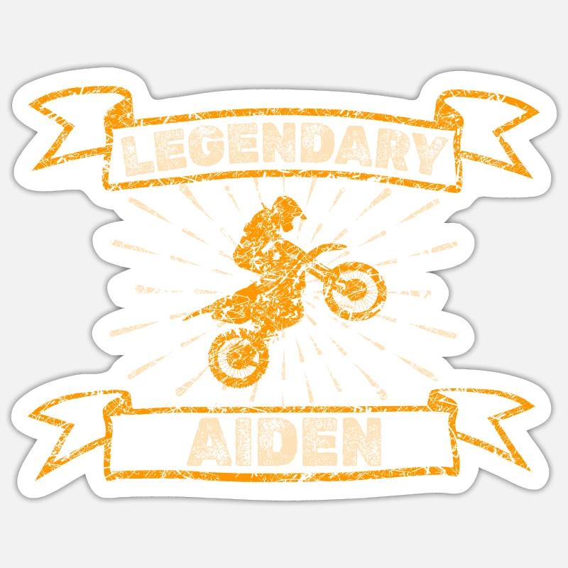 Aiden - Sticker size S (10 x 10 cm) - white matte