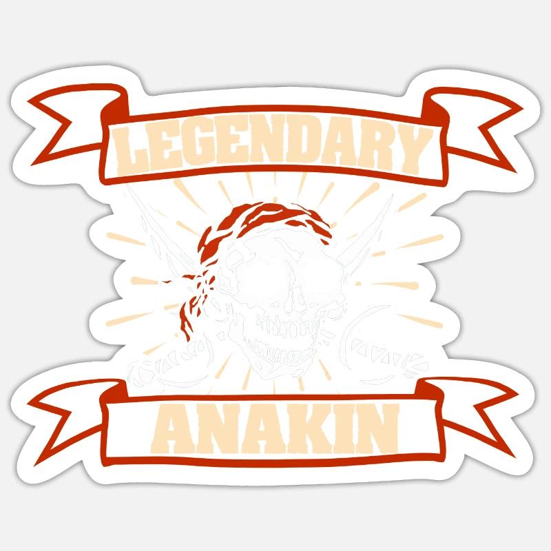 Carnival Anakin - Sticker size S (10 x 10 cm) - white matte