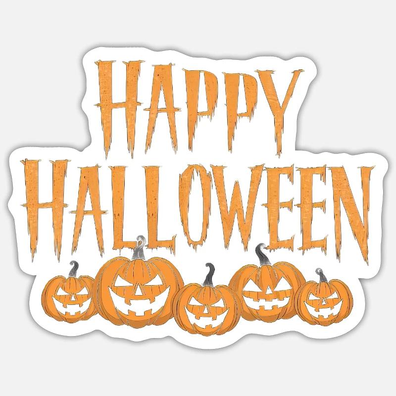 Happy Halloween - Sticker size S (10 x 10 cm) - white matte