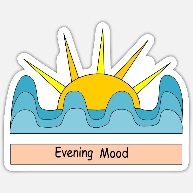 Evening Mood Sticker Größe S (10 x 10 cm)