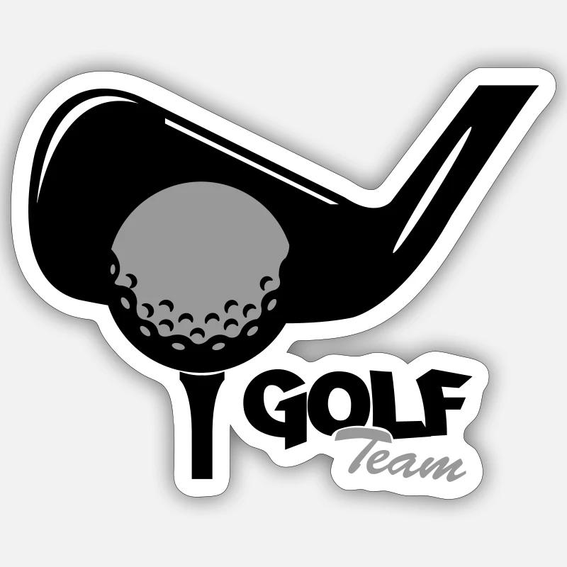 Golf Team Sticker size S (10 x 10 cm)