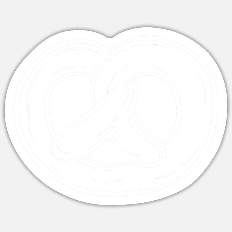 Brezel Sticker Größe S (10 x 10 cm)