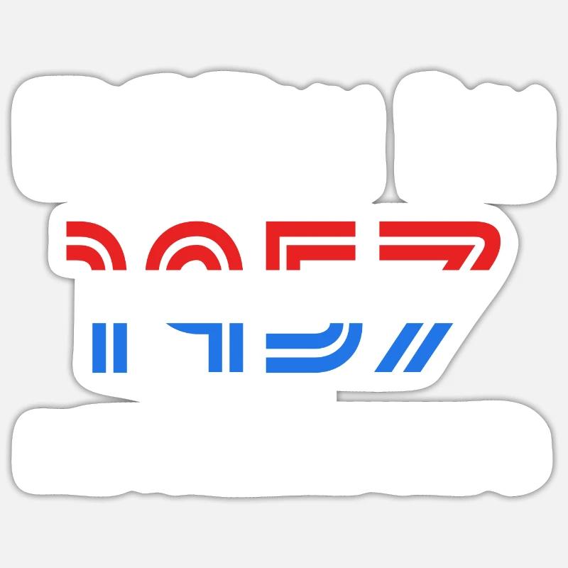 Pays-Bas 1957 - Sticker taille S (10 x 10 cm) - blanc mat