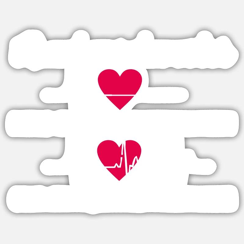 Krankenschwester - Sticker Größe S (10 x 10 cm) - Mattweiß