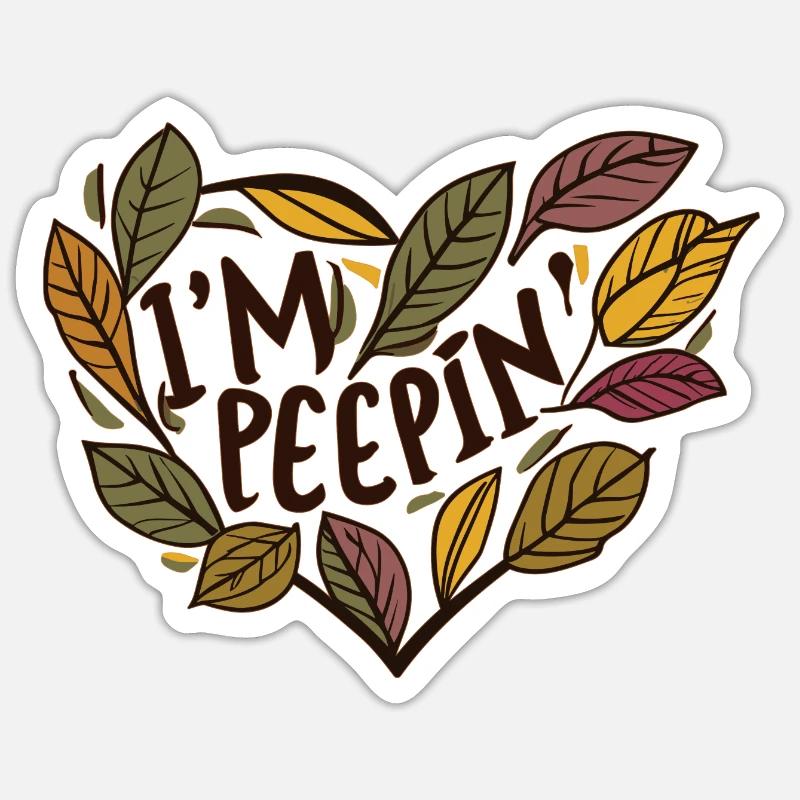 Feuillage d’automne Feuilles Sticker taille S (10 x 10 cm)