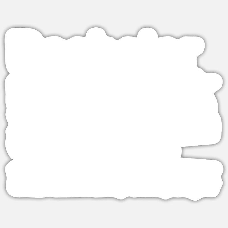 Célibataire - Sticker taille S (10 x 10 cm) - blanc mat