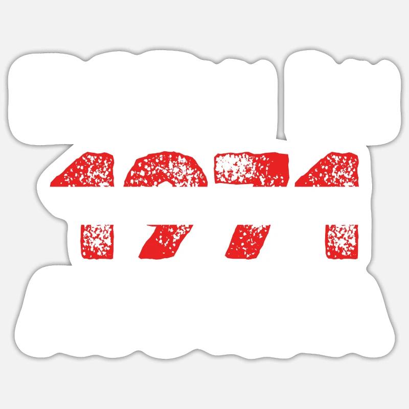 1971 - Sticker Größe S (10 x 10 cm) - Mattweiß
