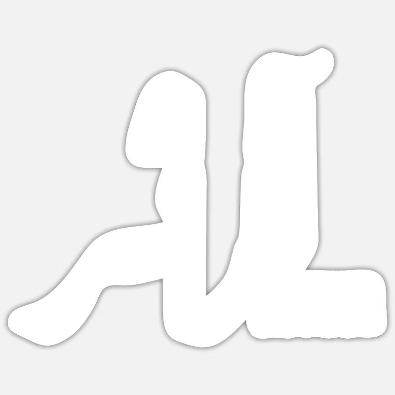 Arthur name in Arabic - Sticker size S (10 x 10 cm) - white matte
