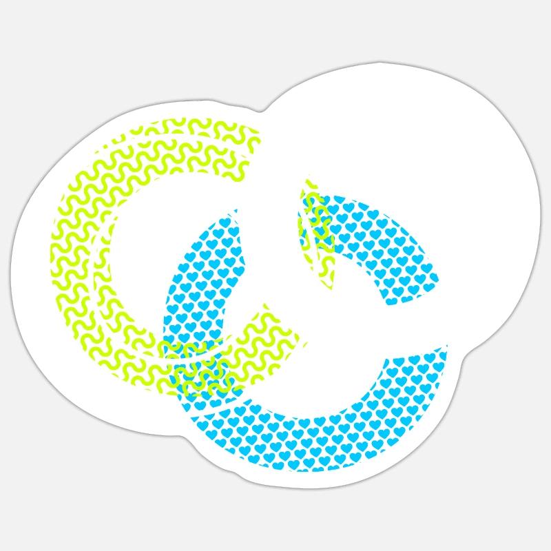 O Buchstabe - Sticker Größe S (10 x 10 cm) - Mattweiß