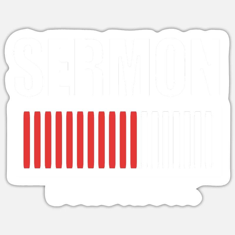 Pastor - Sticker size S (10 x 10 cm) - white matte