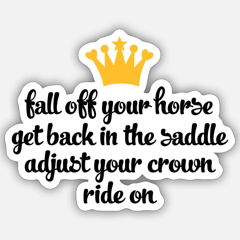 ride - Sticker size S (10 x 10 cm) - white matte